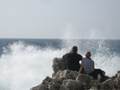 Harter Wind vor Marina di Camerota